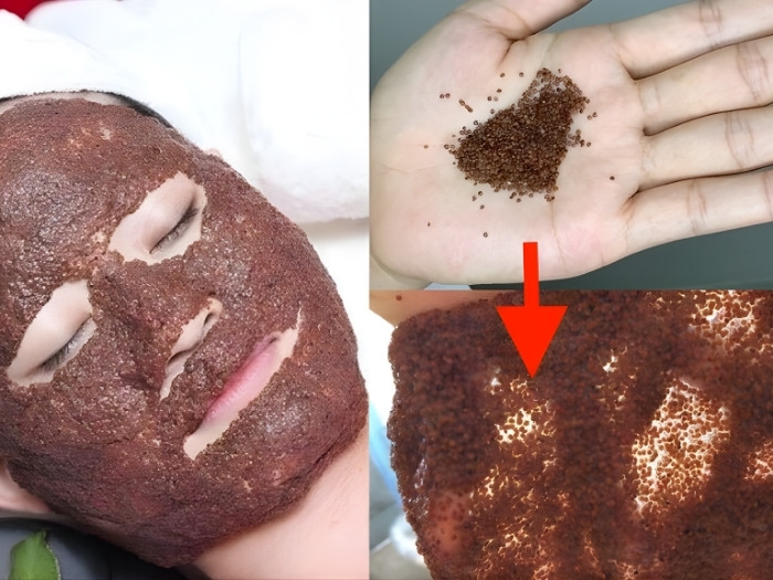 Hướng dẫn quy trình từ hạt khô pha nước ấm tạo thành mặt nạ ngũ hoa đắp mặt trị mụn ẩn