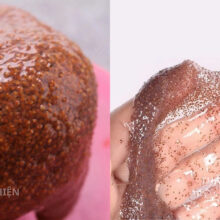 Khối hạt ngũ hoa sau khi ngâm nước ấm trương nở tiết ra chất nhầy Pectin giúp cấp ẩm sâu