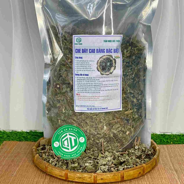 Túi Chè Dây Cao Bằng khô 1kg đóng gói bao bì bạc sạch sẽ tại Thảo Dược Đức Thiện, cam kết hàng chuẩn