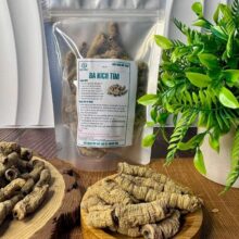 Sản phẩm Ba kích tím khô đã rút lõi đóng gói túi zip tiện lợi thương hiệu Thảo Dược Đức Thiện