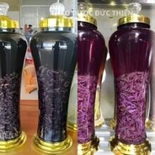 Bình rượu ngâm ba kích tím chuẩn màu tím than đậm đà và sang trọng sau 3 tháng