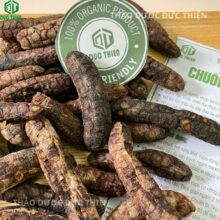 Cận cảnh quả chuối hột rừng khô loại 1, hàng sạch, vỏ mỏng, nhiều hạt tại Thảo Dược Đức Thiện.