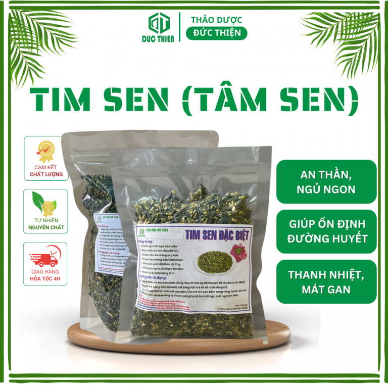 Tim sen – dược liệu an thần, thanh nhiệt