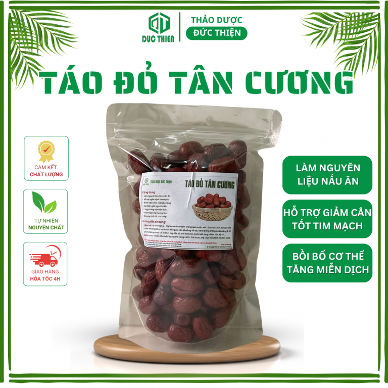 Táo đỏ Tân Cương – dược liệu bổ huyết, an thần