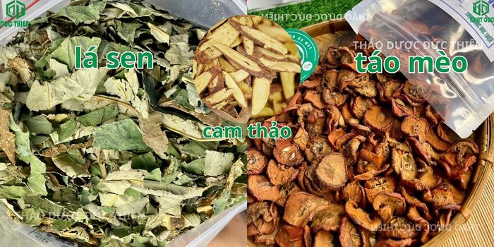 Bài thuốc giảm cân sơn tra (táo mèo) kết hợp lá sen khô và cam thảo bắc
