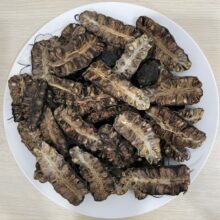 Đĩa trái nhàu khô thái lát sạch dùng để đun nước uống hàng ngày