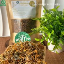 Túi zip kim ngân hoa khô của Thảo Dược Đức Thiện, tem nhãn đầy đủ, an toàn vệ sinh