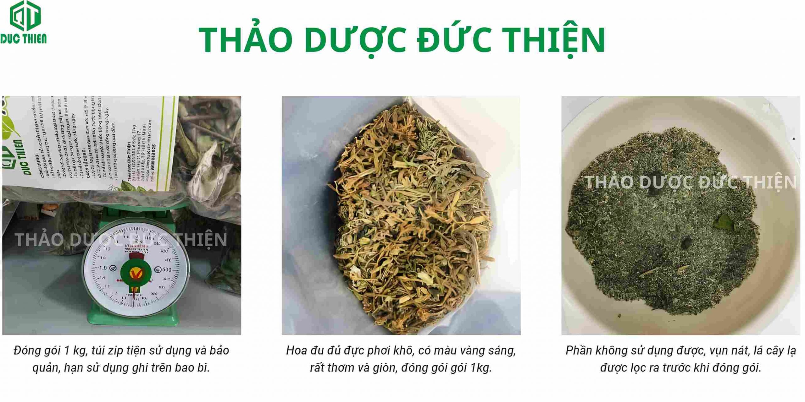 Quy trình lọc bỏ lá vụn và tạp chất để đảm bảo hoa đu đủ đực sạch 100% trước khi đóng gói