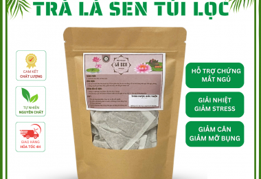Trà Lá Sen Túi Lọc Đức Thiện (30 Gói) – Giảm Mỡ Máu, Ngủ Ngon, Hỗ Trợ Gan Nhiễm Mỡ