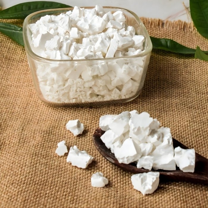 Hình ảnh viên bột sắn dây thật sắc cạnh, màu trắng tự nhiên không pha trộn