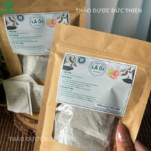 Cận cảnh trà túi lọc lá ổi Thảo Dược Đức Thiện