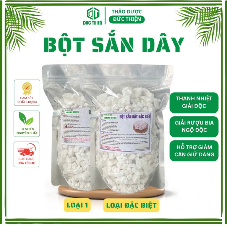 Bột sắn dây Đặc Biệt nguyên chất, giải nhiệt, đẹp da, tốt cho gan