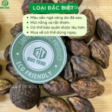 Hướng dẫn nhận biết quả kha tử loại đặc biệt đã sao vàng có mùi thơm nồng của Thảo Dược Đức Thiện