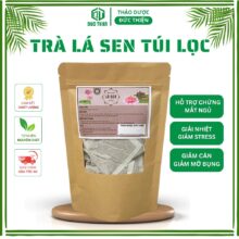 Trà Lá Sen Túi Lọc Đức Thiện (30 Gói) – Giảm Mỡ Máu, Ngủ Ngon, Hỗ Trợ Gan Nhiễm Mỡ