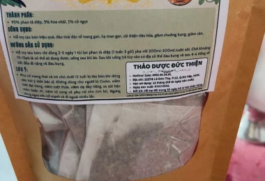 Trà Phan Tả Diệp Túi Lọc (Set 30 Túi Lọc) – Hỗ Trợ Táo Bón, Nhuận Tràng, Thải Độc Ruột, Giảm Cân, Giảm Mỡ Bụng photo review