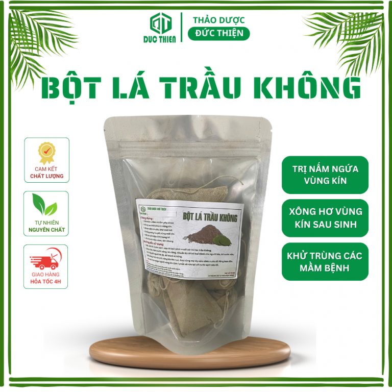 Bột lá trầu không túi lọc hỗ trợ giảm viêm và làm sạch vùng kín