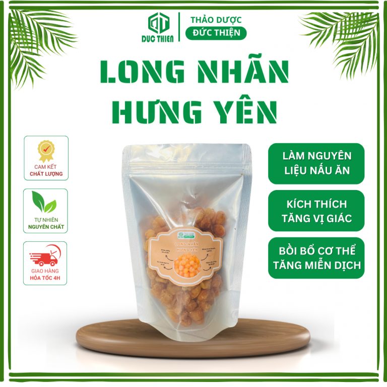 Long nhãn nhục Đức Thiện giúp ngủ ngon, bổ huyết, giảm stress