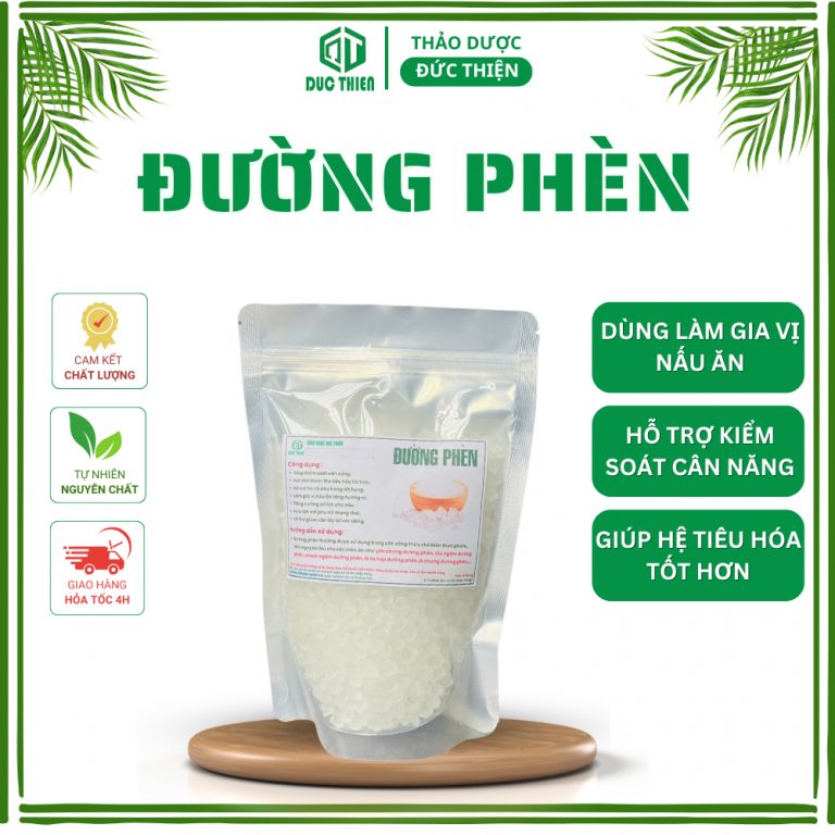 Đường phèn dạng viên Đức Thiện hỗ trợ giảm ho