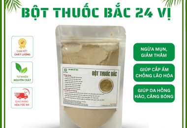 100gr Bột Thuốc Bắc 24 Vị Nguyên Chất Đặc Biệt – Mịn, Sạch, Thơm – Ủ Siêu Trắng Da