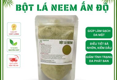 Túi 100gr Bột Lá Neem (Mịn, Sạch, Thơm) – Làm Đẹp Da, Trị Mụn, Chống Lão Hóa, Mờ Thâm