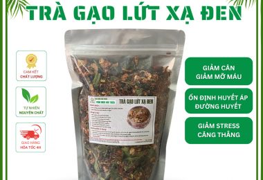 500g Trà Gạo Lứt Đậu Đen Xanh Lòng, Lá Sen, Xạ Đen – Handmade, Hỗ Trợ Giảm Cân, Đẹp Da, Ngủ Ngon