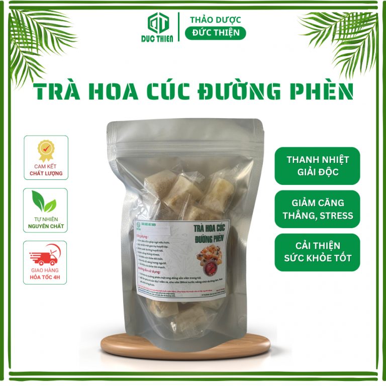 Trà hoa cúc đường phèn mật ong – thanh nhiệt, dễ ngủ