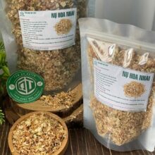 Túi nụ hoa nhài khô Thảo Dược Đức Thiện đóng gói túi zip giúp bảo quản dược tính và hương vị lâu dài