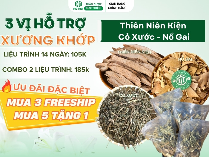 giảm giá ưu đãi đặc biệt sản phẩm 3 vị xương khớp thiên niên kiện cỏ xước nổ gai