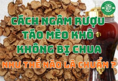 Cách Ngâm Rượu Táo Mèo Khô Không Bị Chua Như Thế Nào Là Chuẩn?