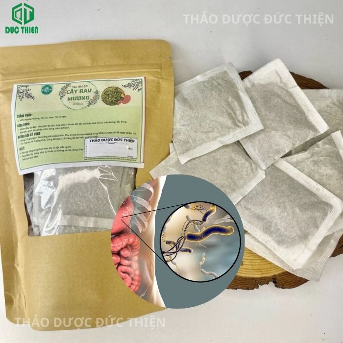 trà rau mương túi lọc trị HP