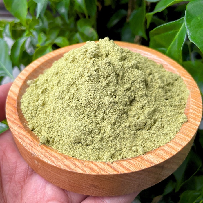 bột trà xanh làm mặt nạ đắp mặt